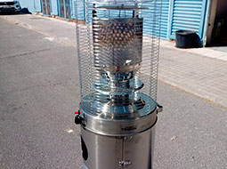 Alquiler de estufas para eventos.